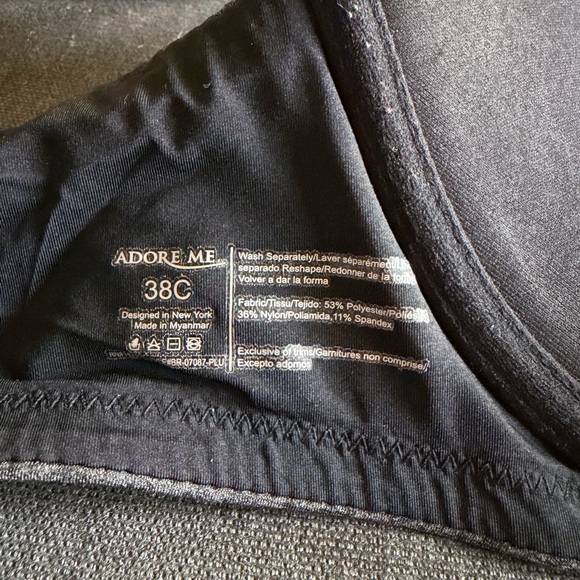 Adore Me Gray Women's Padded Bra - Picture 3 of 4